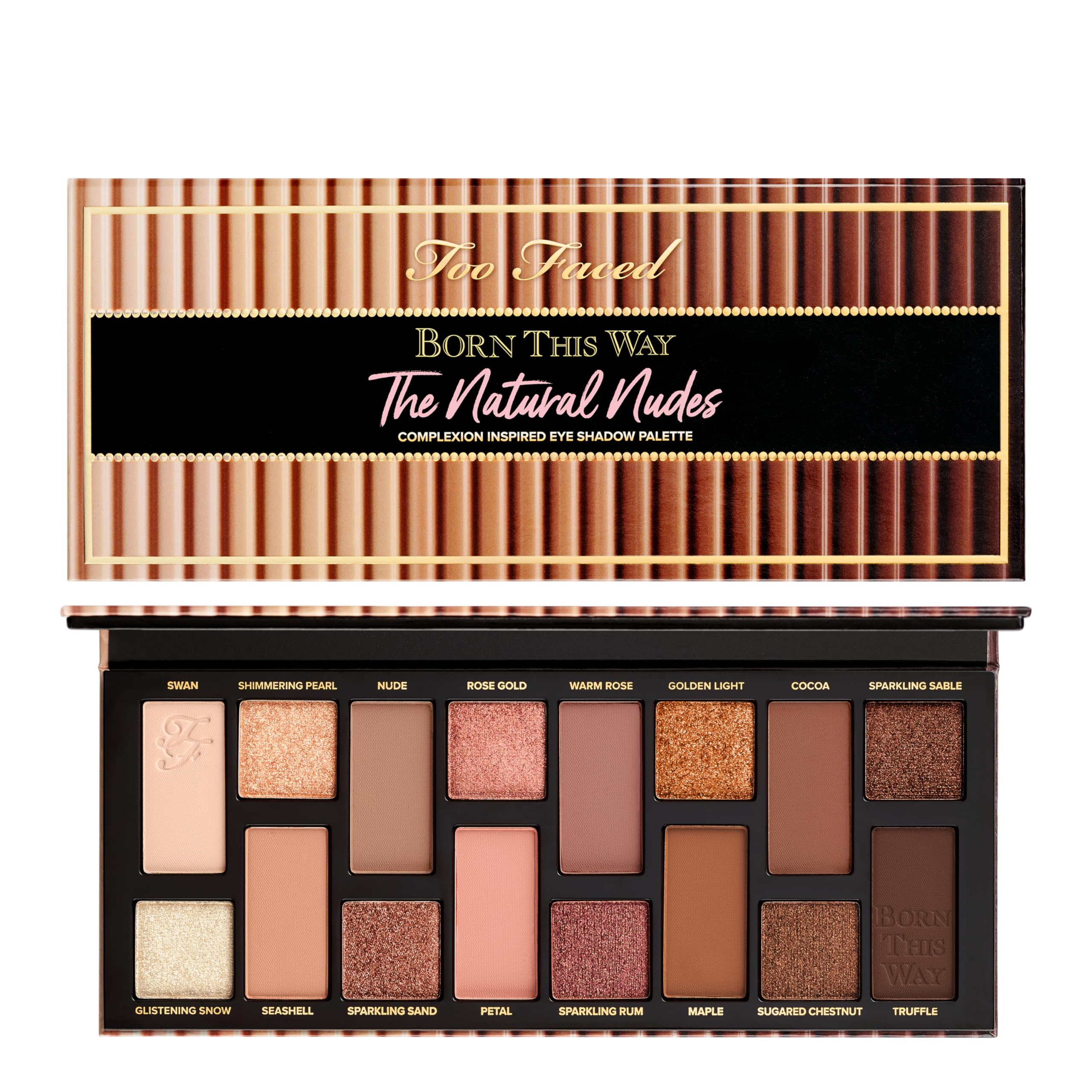 Born This Way The Natural Nudes Eye Shadow Palette | High Pigment + Shimmer, 0.42 Ounce