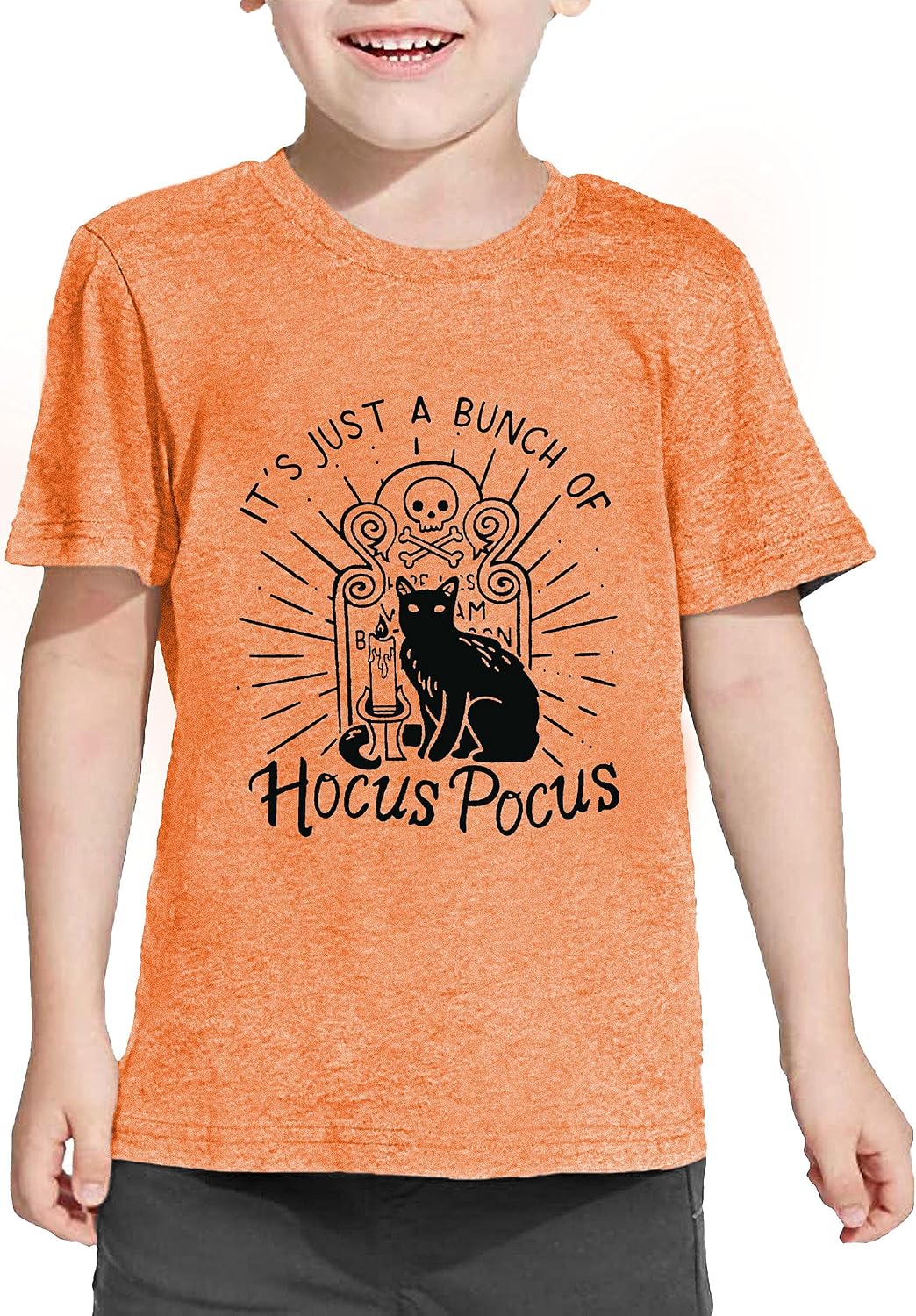 LAZYCHILD It's Just A Bunch of Hocus Pocus Halloween T Shirt Toddler Boys Girls Sanderson Sister Graphic Tee Shirts