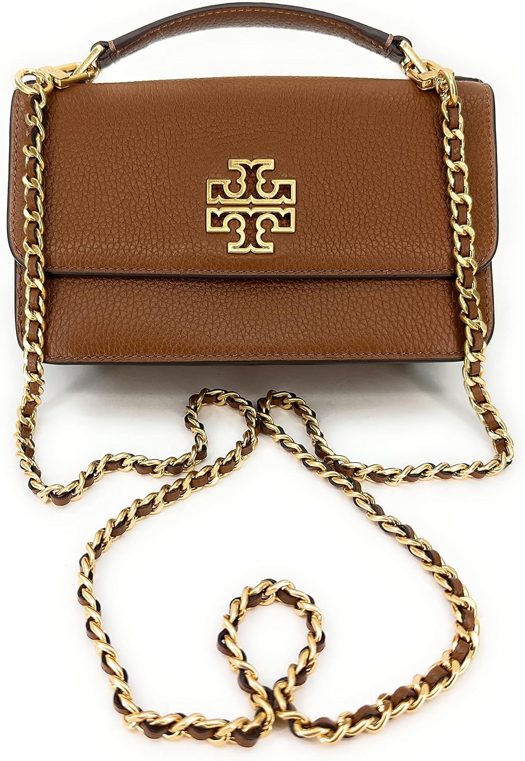 Tory Burch Britten Mini Top Handle Crossbody Bag (Moose), Moose Buy