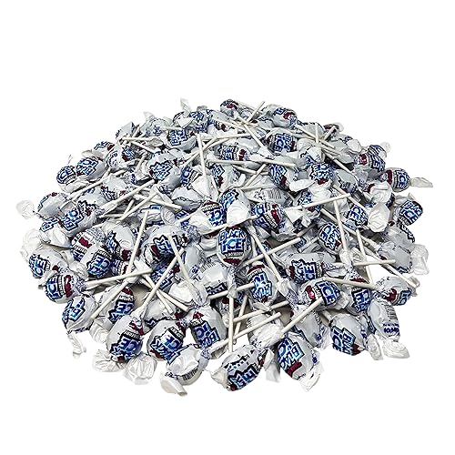 Holiday Special - Surtido de paletas con sabor a mora 6 libras Soportes de moras de hielo negro con centro clásico de chicle paquete de ventosas