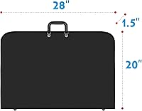 Vista 5 de Vantasii Estuche portafolio de arte negro