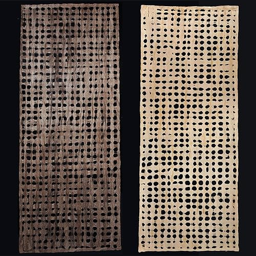 Miniatura 3 de Feather Luna Cafe & Creme - Papel de corteza XL Amate de 38 x 16 pulgadas (37.8 in x 15.7 in), utilizado para proyectos de bricolaje arte de pared,