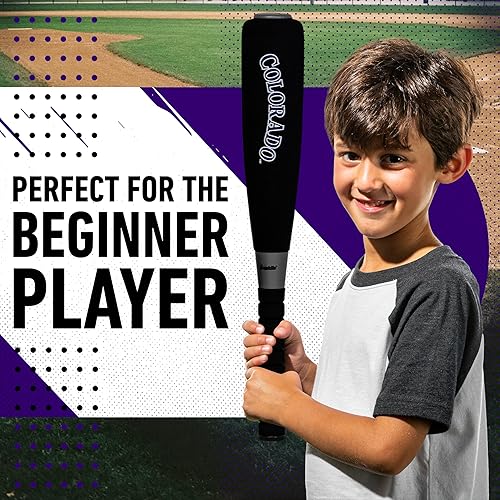 Miniatura 128 de Franklin Sports MLB Bate de béisbol de espuma jumbo + juegos de pelotas, bates de béisbol de espuma de gran tamaño para niños + pelotas de béisbol