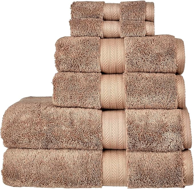 Christy Renaissance 6 Piece Towel Set in Mink 100 Egyptian Cotton