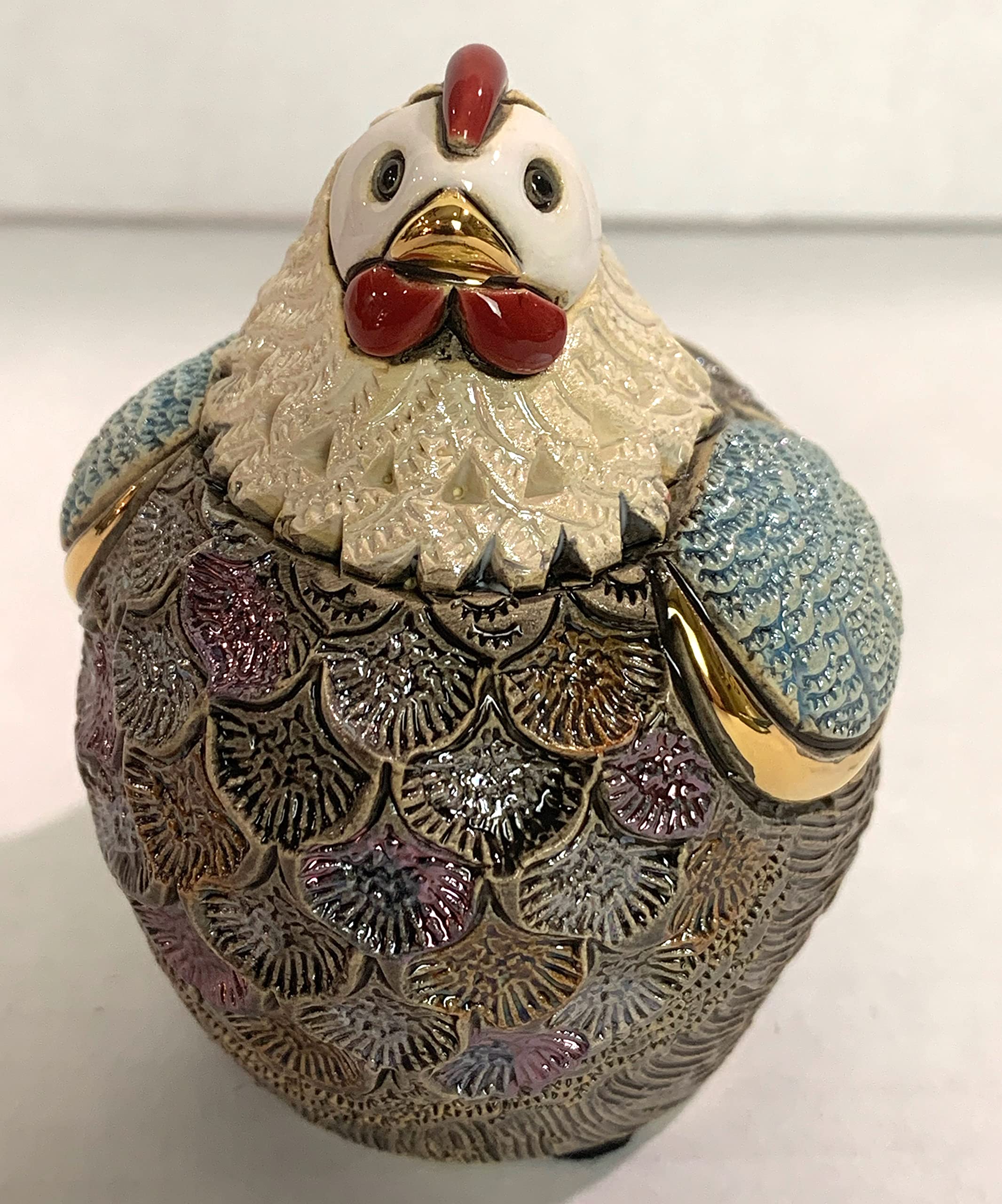 De Rosa Rinconada - Figura de cerámica de gallina
