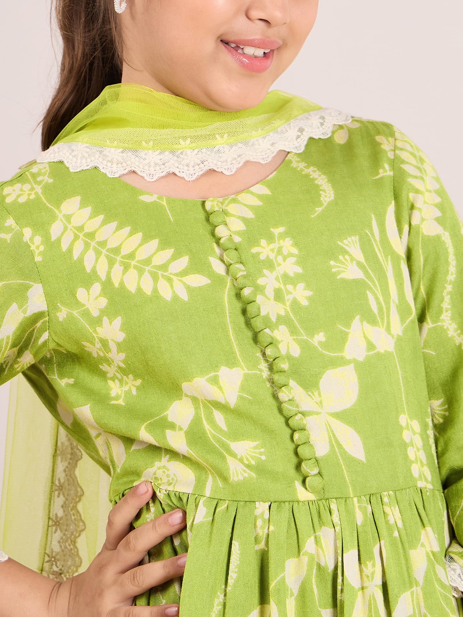 Pspeaches Dziewczynki 1 Kurta, 1 Payjama, 1 Dupatta