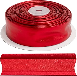 AERZETIX - C77455 - Rollo de Cinta al sesgo plegada de Coser 10 Metros x 30mm - en 5% Lycra y 95% poliéster - Color Rojo