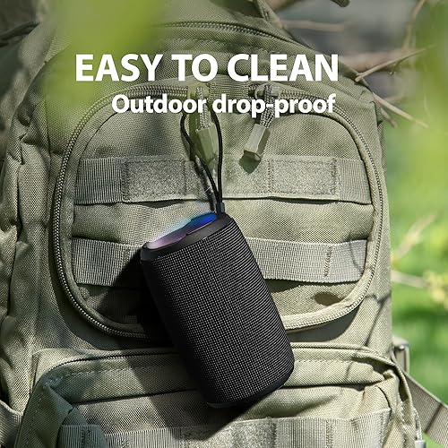 Miniatura 6 de ZEALOT Altavoz Bluetooth, altavoz inalámbrico impermeable IPX7 con sonido estéreo fuerte de 20 W, altavoces portátiles para exteriores con Bluetooth