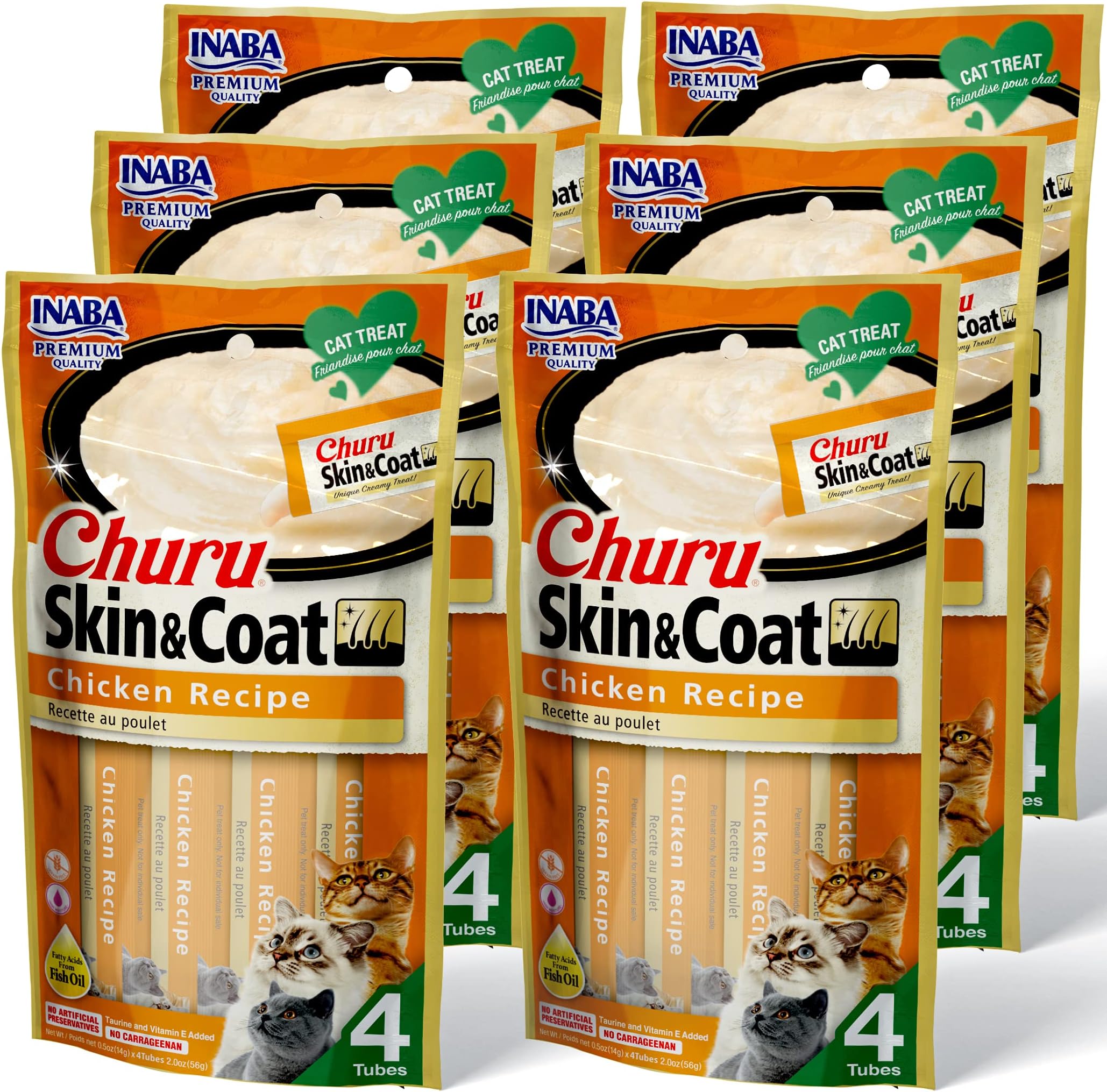 INABA Churu for Cats, Functional, Creamy Lickable Purée