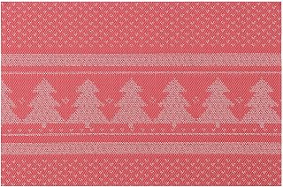 DYLQYL Christmas Trees Placemats Set of 4, Woven Vinyl Washable Table Mats, Heat Resistant Easy Clean Wipeable PVC Place Mats for Dining Table, Kitchen, Indoor & Outdoor Use