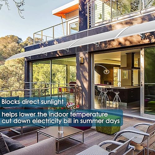 Miniatura 8 de Yescom - Toldo para ventana de puerta de patio o patio protección contra la lluvia y la nieve