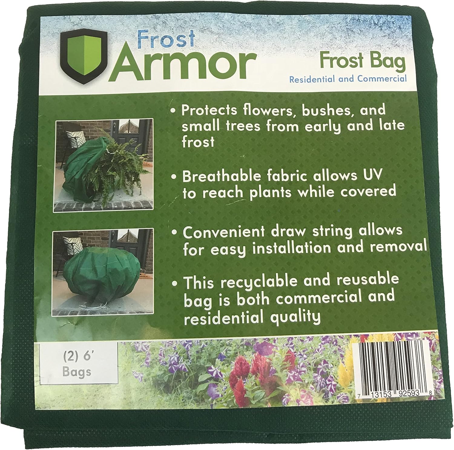 Frost Armor Bags (Frost Protection for Plants) 2 Pack