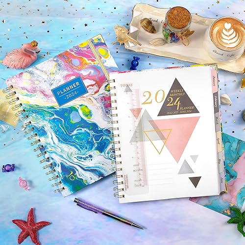 Miniatura 2 de Agenda 2024  Agenda semanal y mensual 2024 con tapa dura, enero de 2024 a diciembre de 2024, agenda 2024 de 8 x 10 pulgadas, encuadernada en espiral
