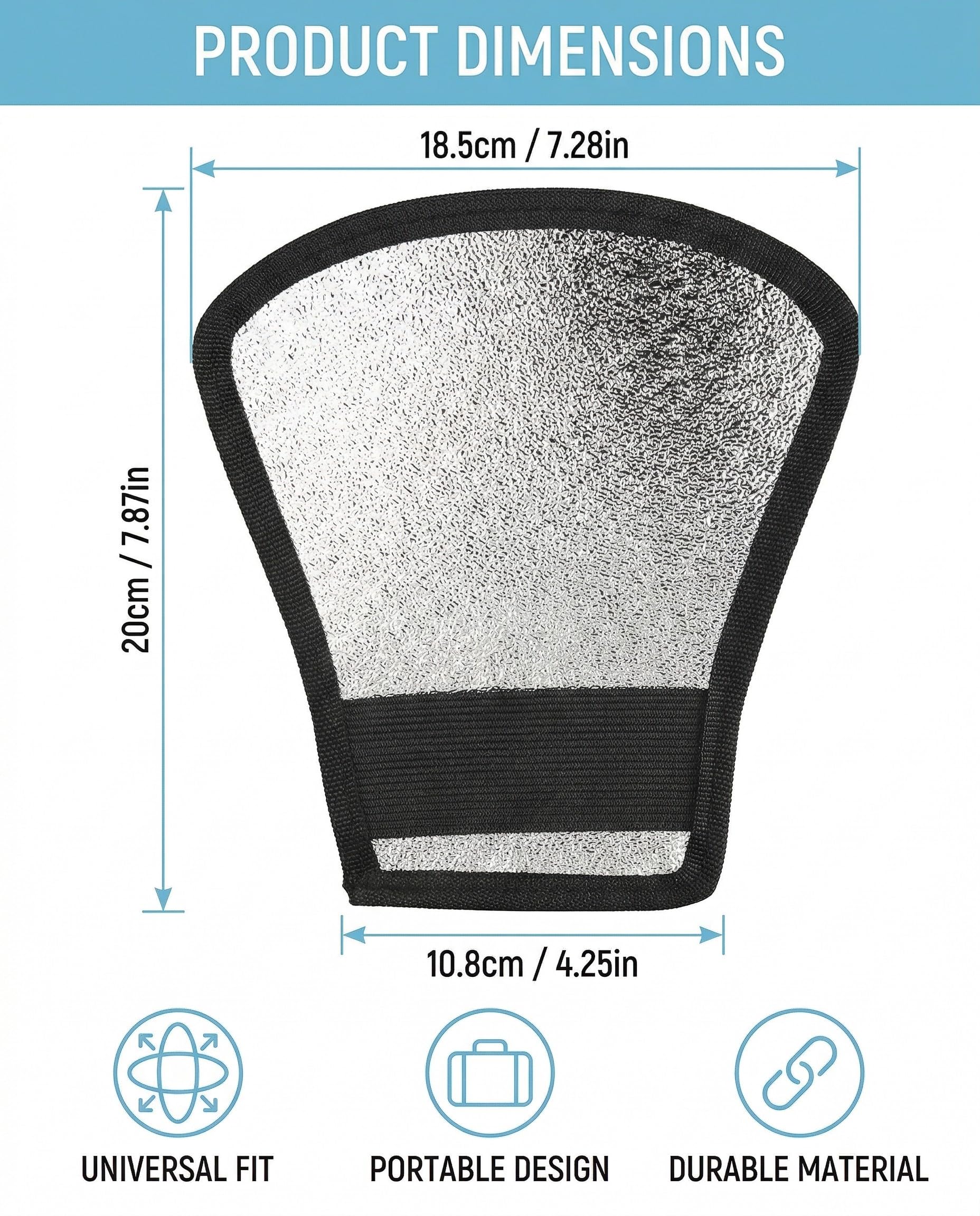 1 Pezzo Riflettore Fotografico, Diffusore Flash, 2 in 1 Argento/Bianco Riflettore, Flash Softbox Adatto per la Fotografia e gli Studi Fotografici