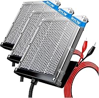 Vista 10 de POWOXI Panel solar de 12 V 1.7 W para recargar alimentador de ciervos, cargador solar impermeable para exteriores con soporte de montaje