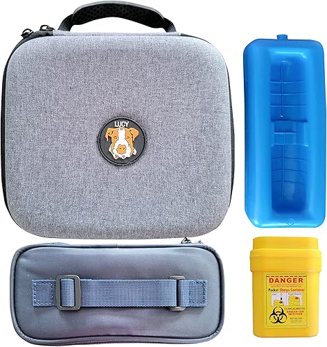 CAM Funda de viaje para perros con enfriador de insulina Lleva a tu perro diabético a todas partes con esta bolsa de viaje todo en uno para perros