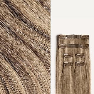 Luxy 100% Remy Human Hair Extensions for Thin Hair Thinning Hair Fill-Ins – 6 Seamless Wefts Multi-Dimensional Color Blend - Natural-Looking Volume & Coverage 50 grams 12" Dimensional Natural Blonde