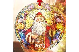 Religious Christmas Ornament, Moms Gifts Under 10, Santa Claus Xmas Decor for Mom