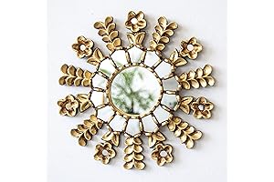 Peruvian Gold Sunburst Mirror on the Wall Decor