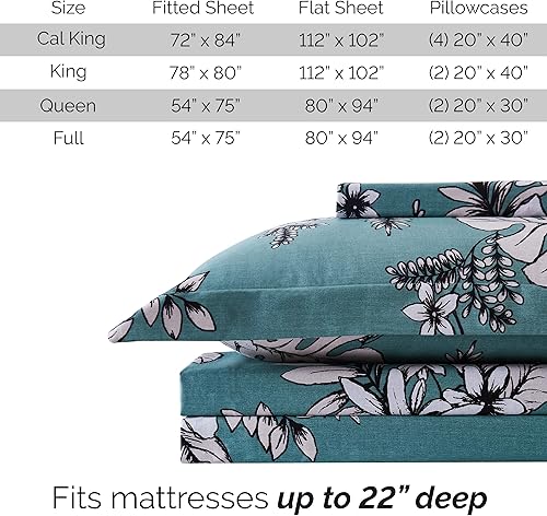 Miniatura 125 de Southshore Fine Living, Inc., Juego de sábanas de 4 piezas, 100% algodón, tamaño Queen, sábanas de 300 hilos con bolsillo extra profundo, sábana 10