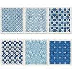 6 Pcs Swedish Kitchen Dish Cloths Kitchen Towels Reusable Sponge Cleaning Cloths Wipes Absorbent Dish Cloth Quick Drying Washable Decorative Tea Towels No Odor Bar Hand Towel (Japanese)