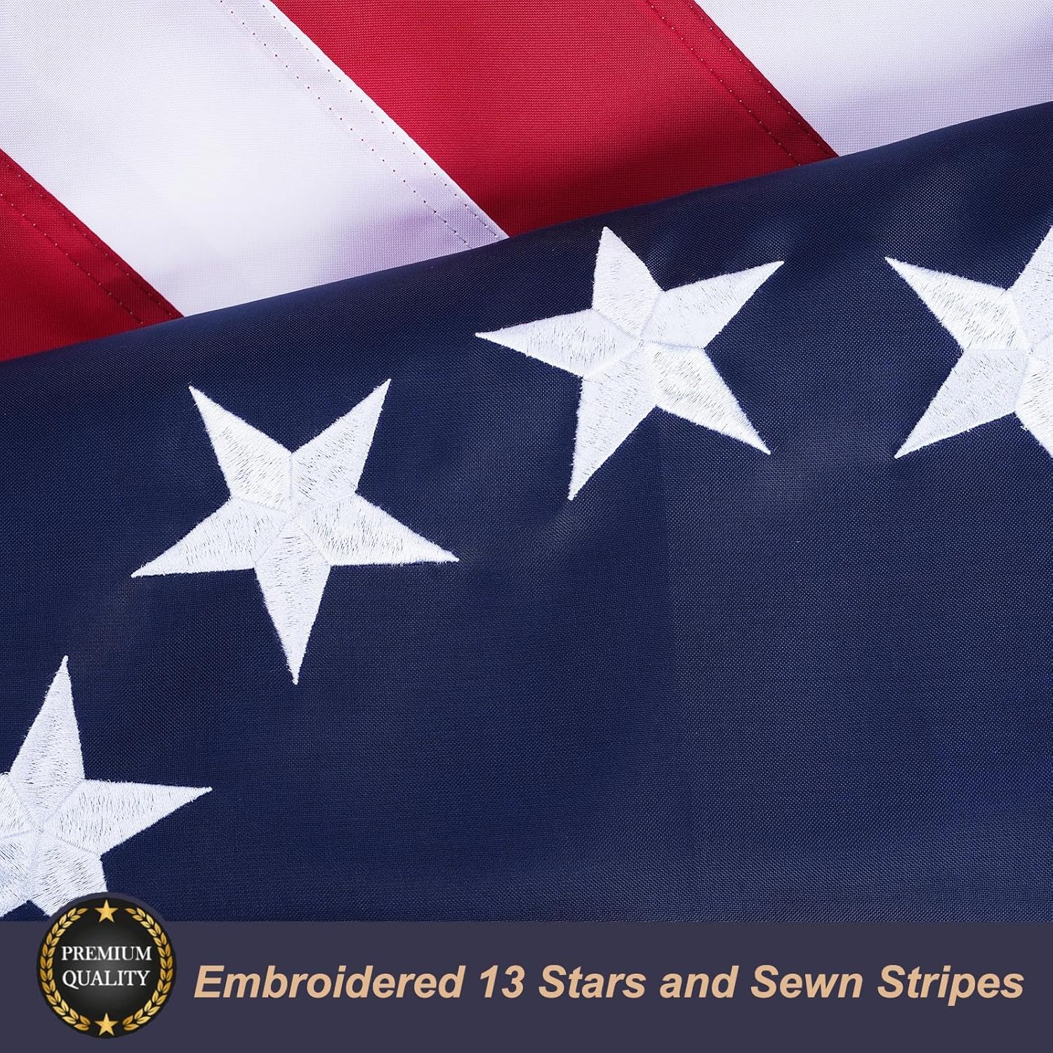 Homissor Betsy Ross Flag 4x6 Feet Embroidered 13 Star American Flags for 250th Anniversary Heavy Duty Outdoor Colonies Banner for Outside