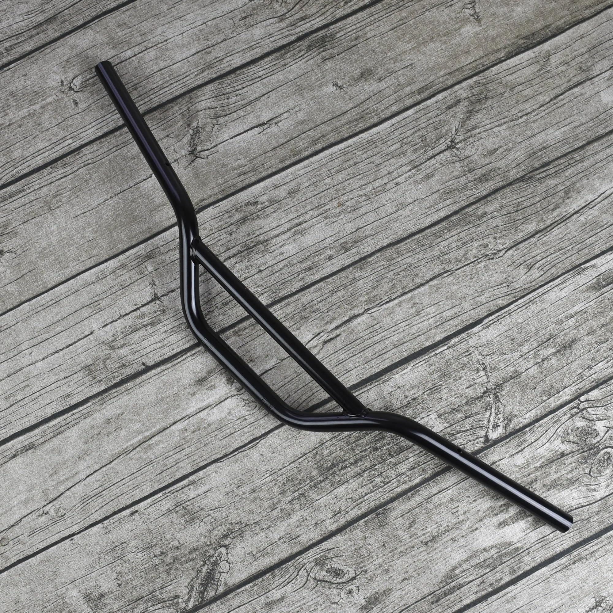 Lenkerriser Motorrad Motorrad 22mm Lenker Querstange Passend für CG125 Scrambler 7/8 Cafe Racer Lenker Für Verstärkt(Black)