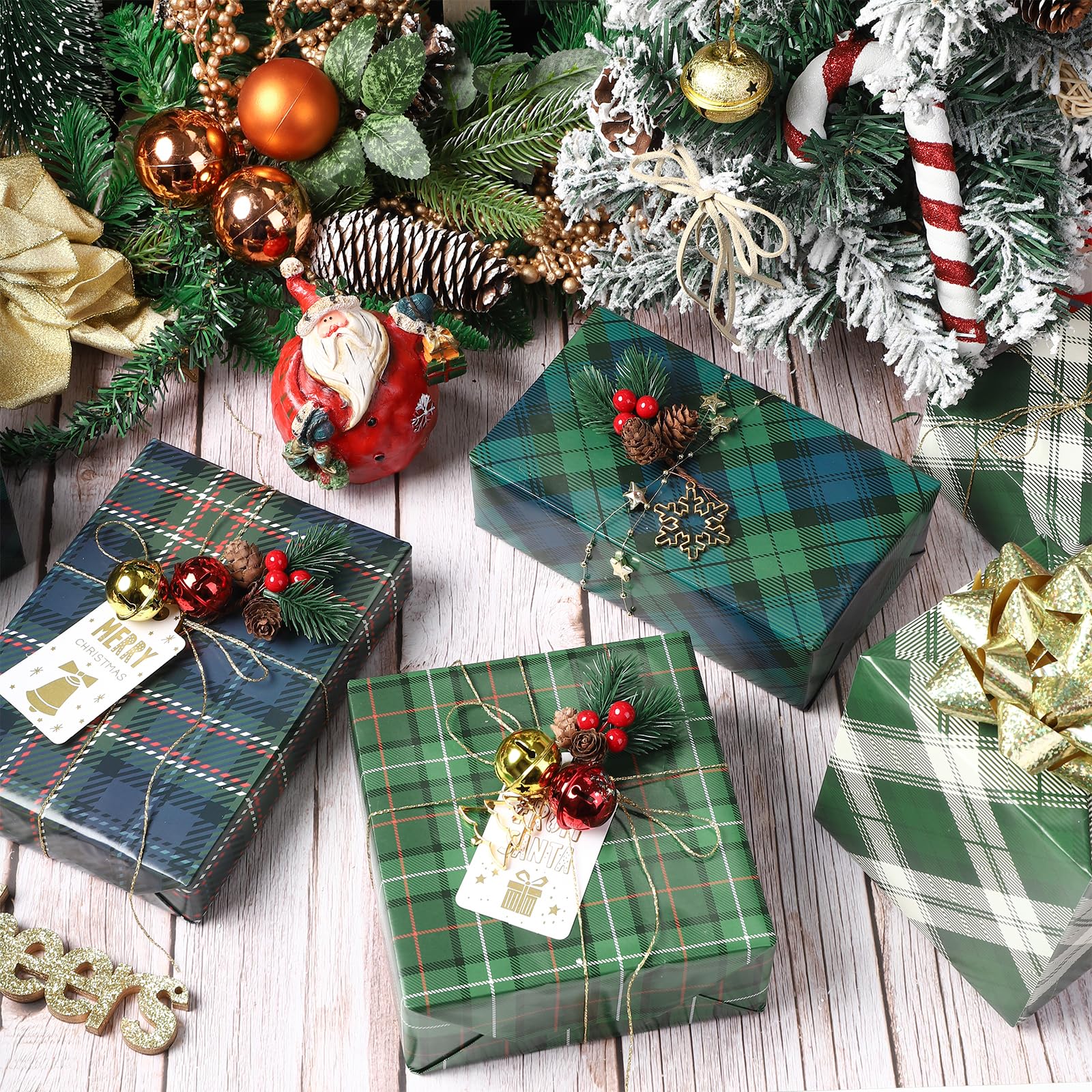 Green Christmas Wrapping Ideas Natural Holiday Gift Wrap With Greenery — free download