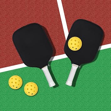 KINBOM 2pcs Pickleball Paddle Covers, Universal 8.6 x 12.2 inch Neoprene Paddle Cover Pickleball Racket Sleeve Paddle Storage Bag for Most USAPA Standard and Elongated Pickball Paddles (Black)