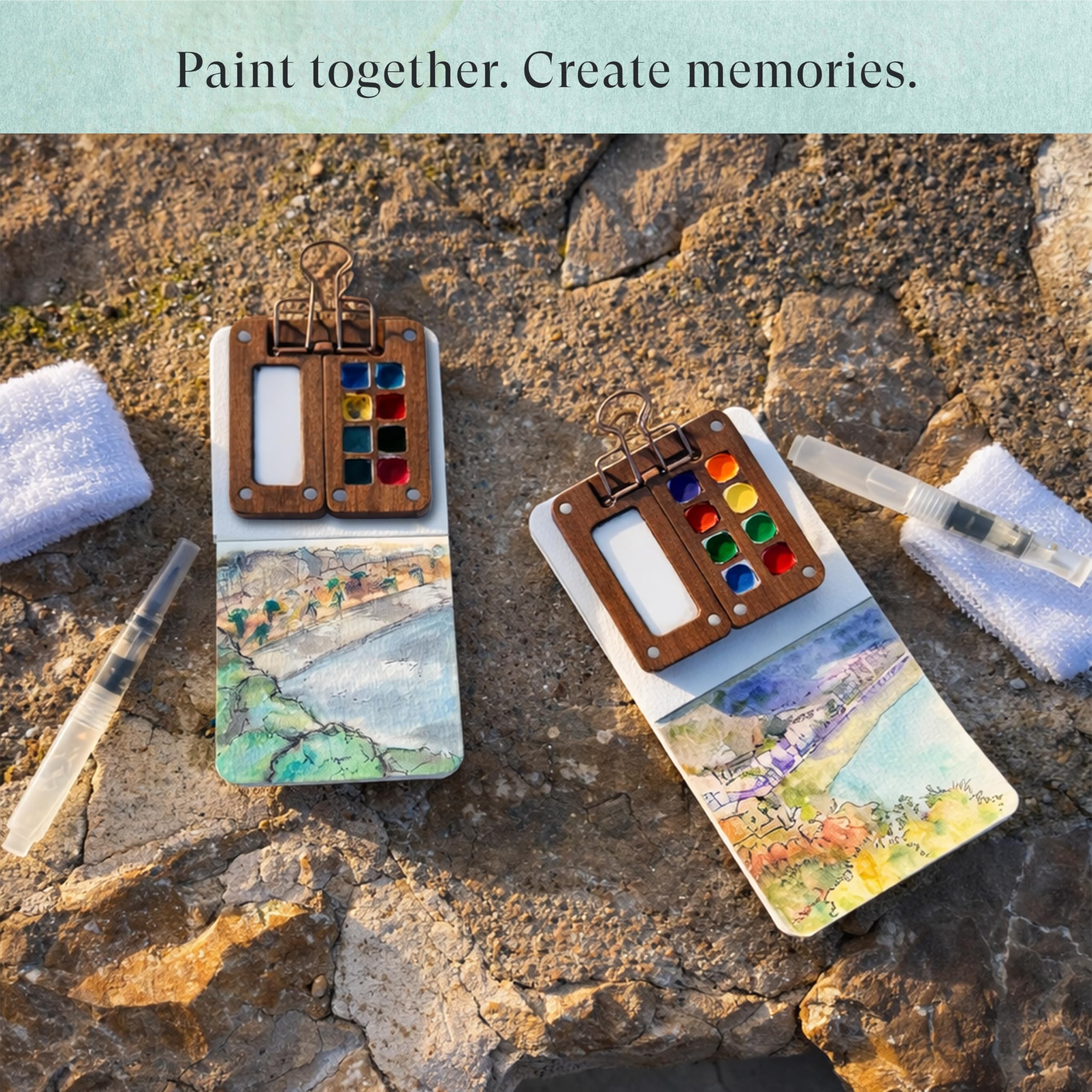 Mini Watercolor Travel Set - 12 Colors -6