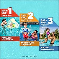 Vista 7 de SwimWays Chaleco de natación, dispositivo de flotación personal para entrenamiento de natación, flotadores de piscina y accesorios de piscina