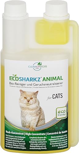 Ecosharkz Éliminateur d'Odeur Bio Anti-Urine Chat & Litière Concentré 500 ml
