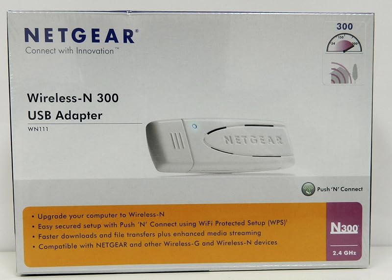 Adaptador USB inalámbrico N 300 NETGEAR WN111