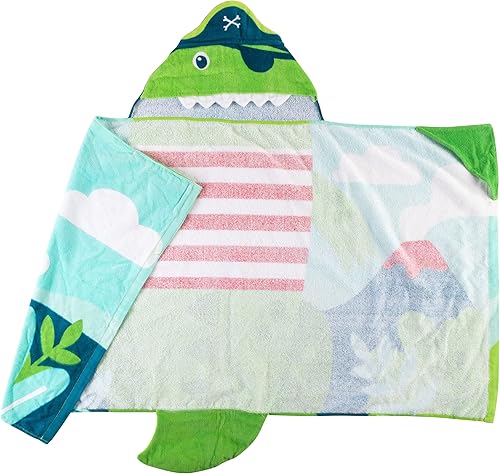 Miniatura 2 de Stephen Joseph, Toalla de playa con capucha para niños, toalla de playa para niñas y niños, cubierta de piscina, súper absorbente, lindos