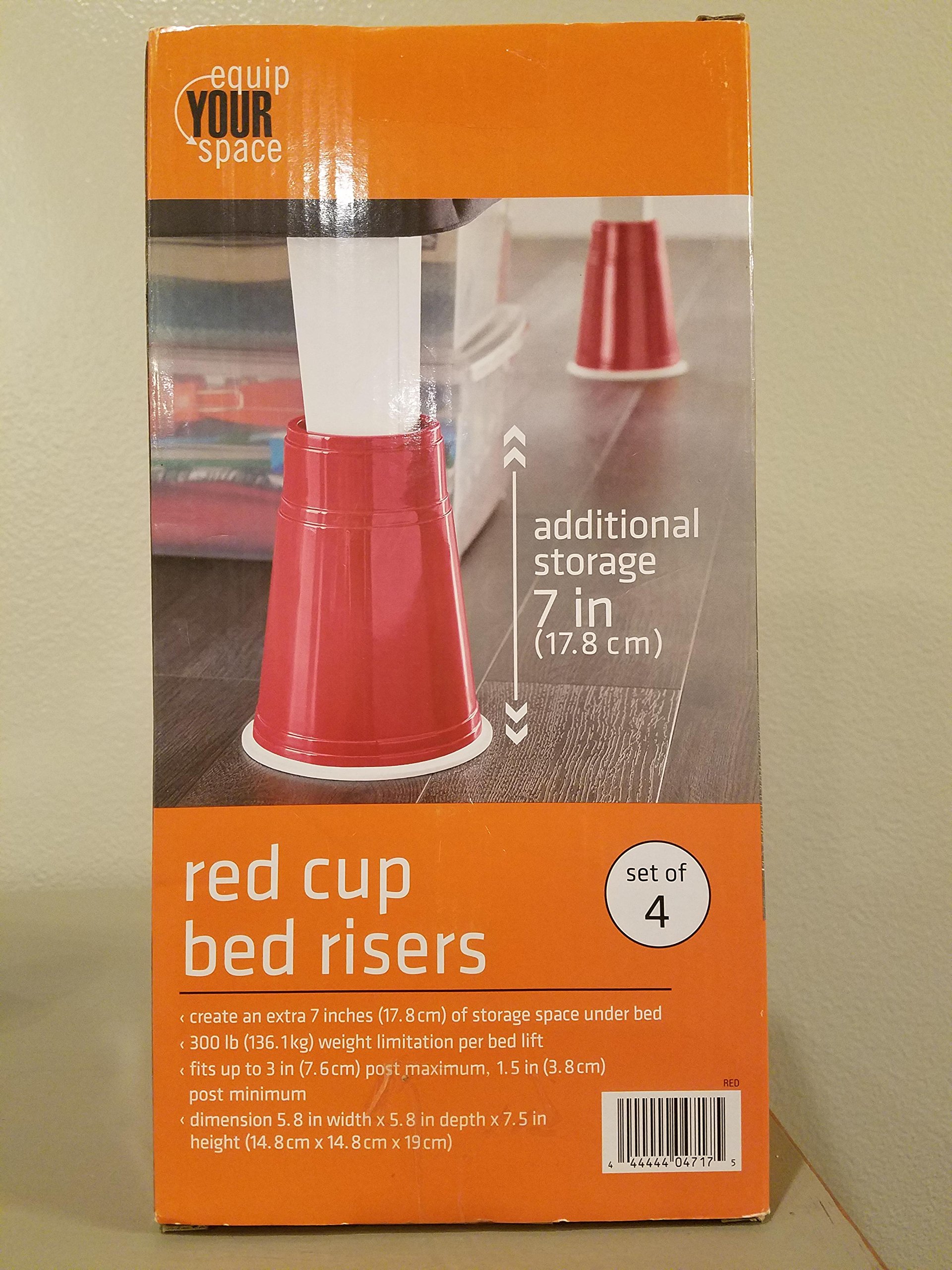 Red Cup Bed Risers