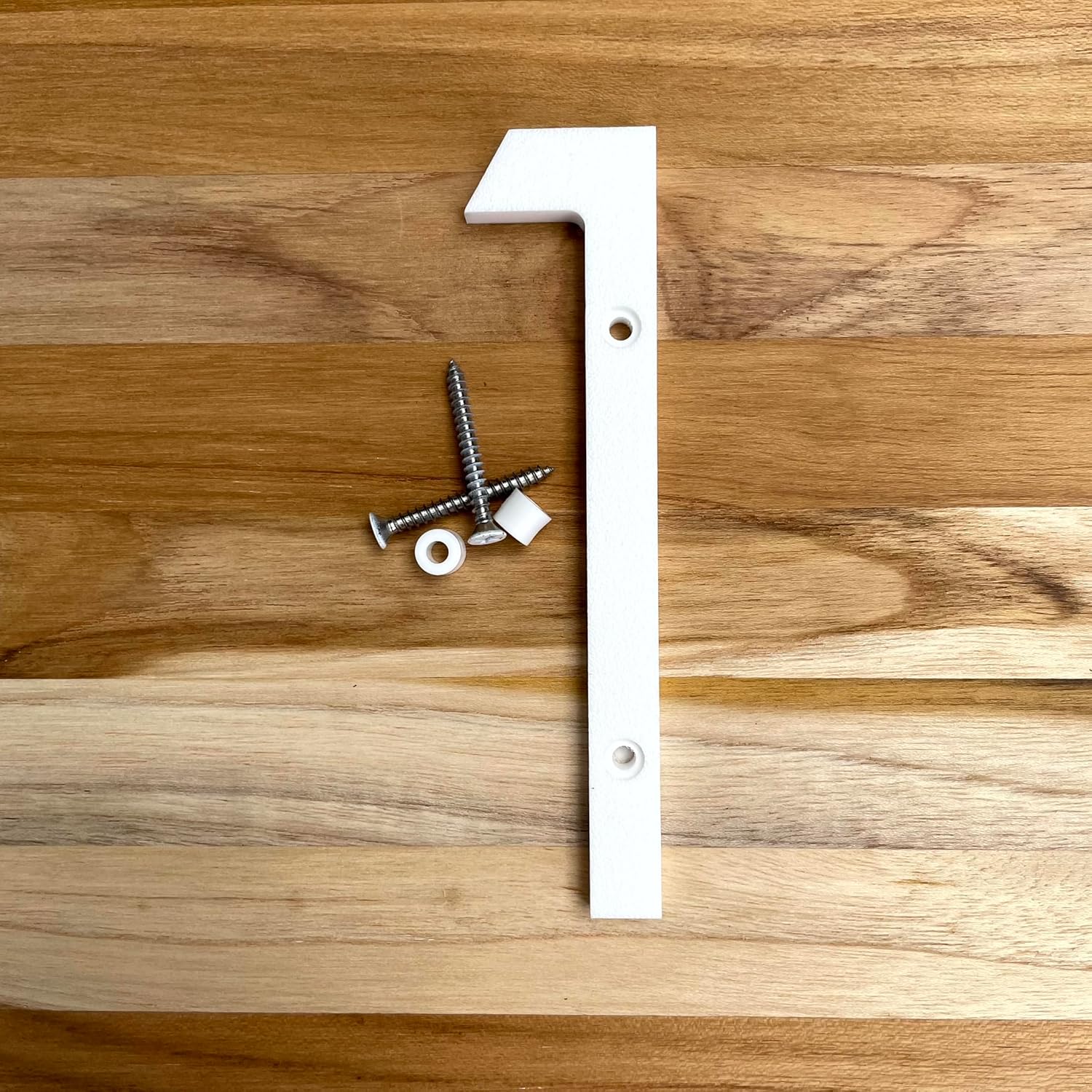 5 Inch Modern Plastic House Numbers and Letters with hardware included. Black and White Arrows, North South East West, Unit A B, No.- Dash, 1/2 (A, BLACK)
