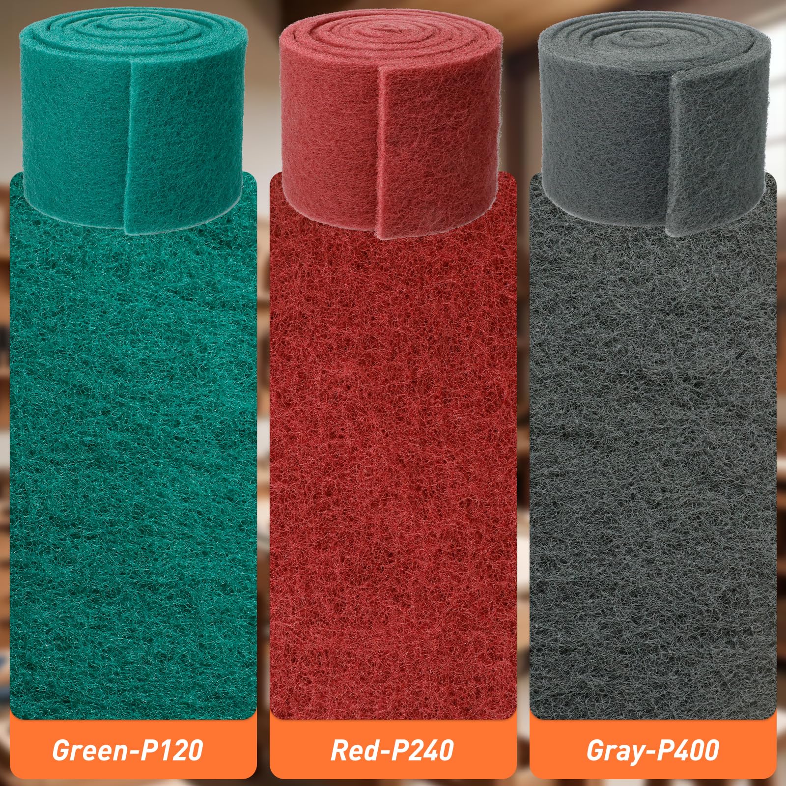 Cuttable Sanding Pads - Wet/Dry Abrasive Sheets -9