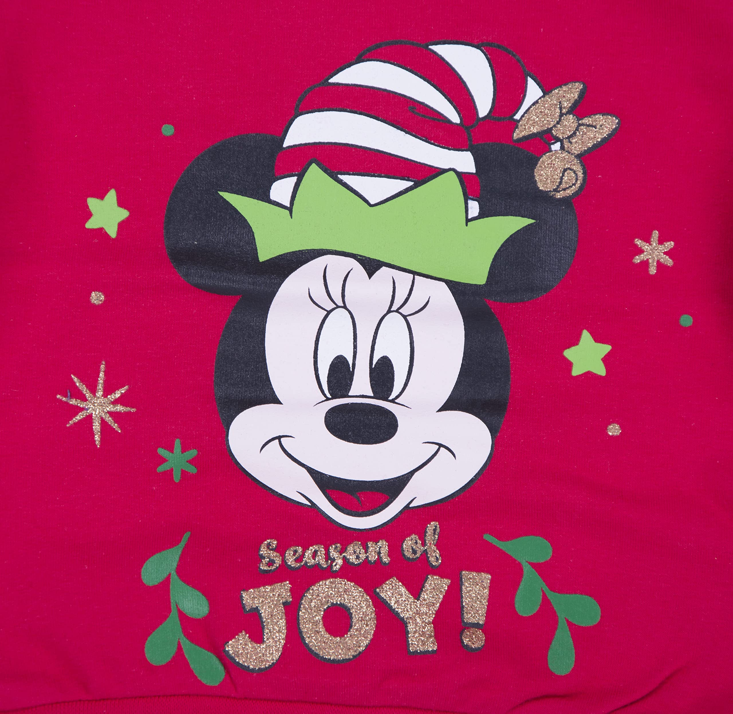 Ellepi Pull Chaud bébé Disney en Coton Peluche, Rouge