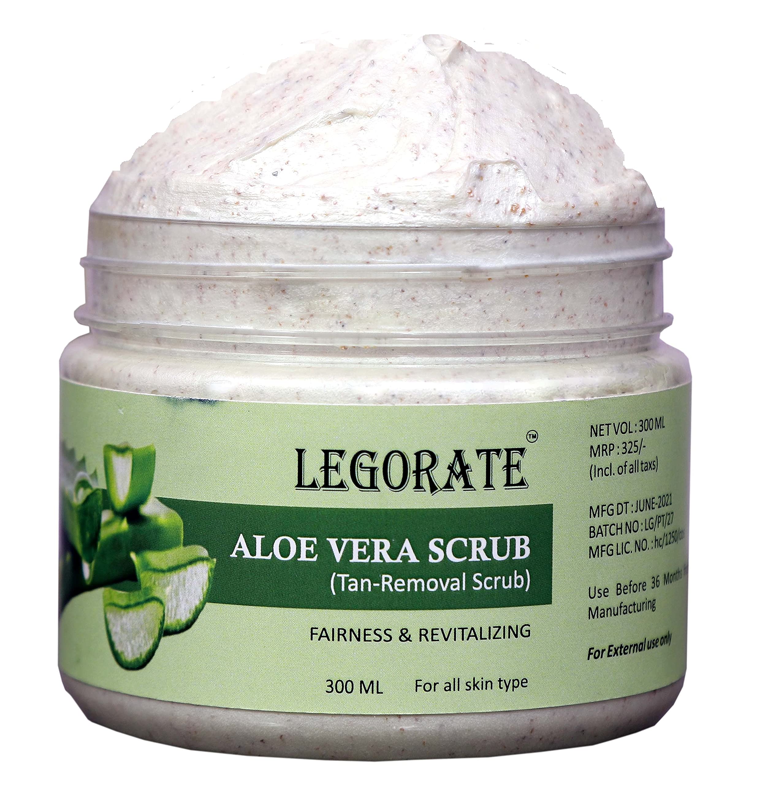 Buy Legorate Aloe Vera Tan Removal Face Scrub Fairness & Revitalizing