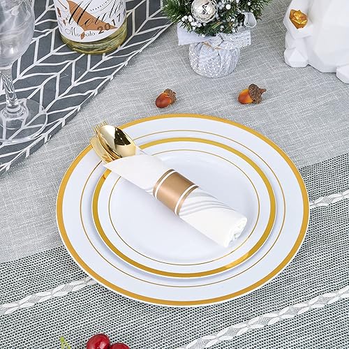 Miniatura 9 de Vplus Paquete de 300 toallas desechables para baño, servilletas decorativas de baño, suaves y absorbentes, toallas de mano de papel desechables para