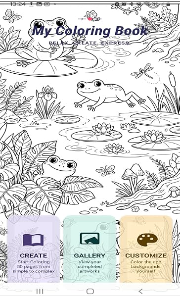 Frogs Coloring Book - 3