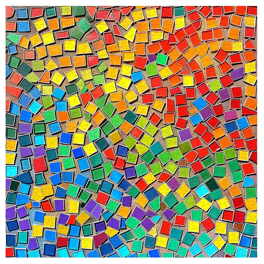 Amazon.com: Colorful Mosaic Puzzles for Adults 1000 Pieces