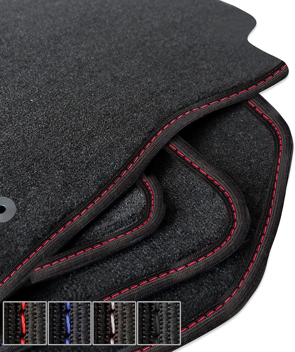 Moto-MOLTICO Fußmatten Auto - 4-teilig, Passend Für Alfa Romeo Junior/Fiat 600