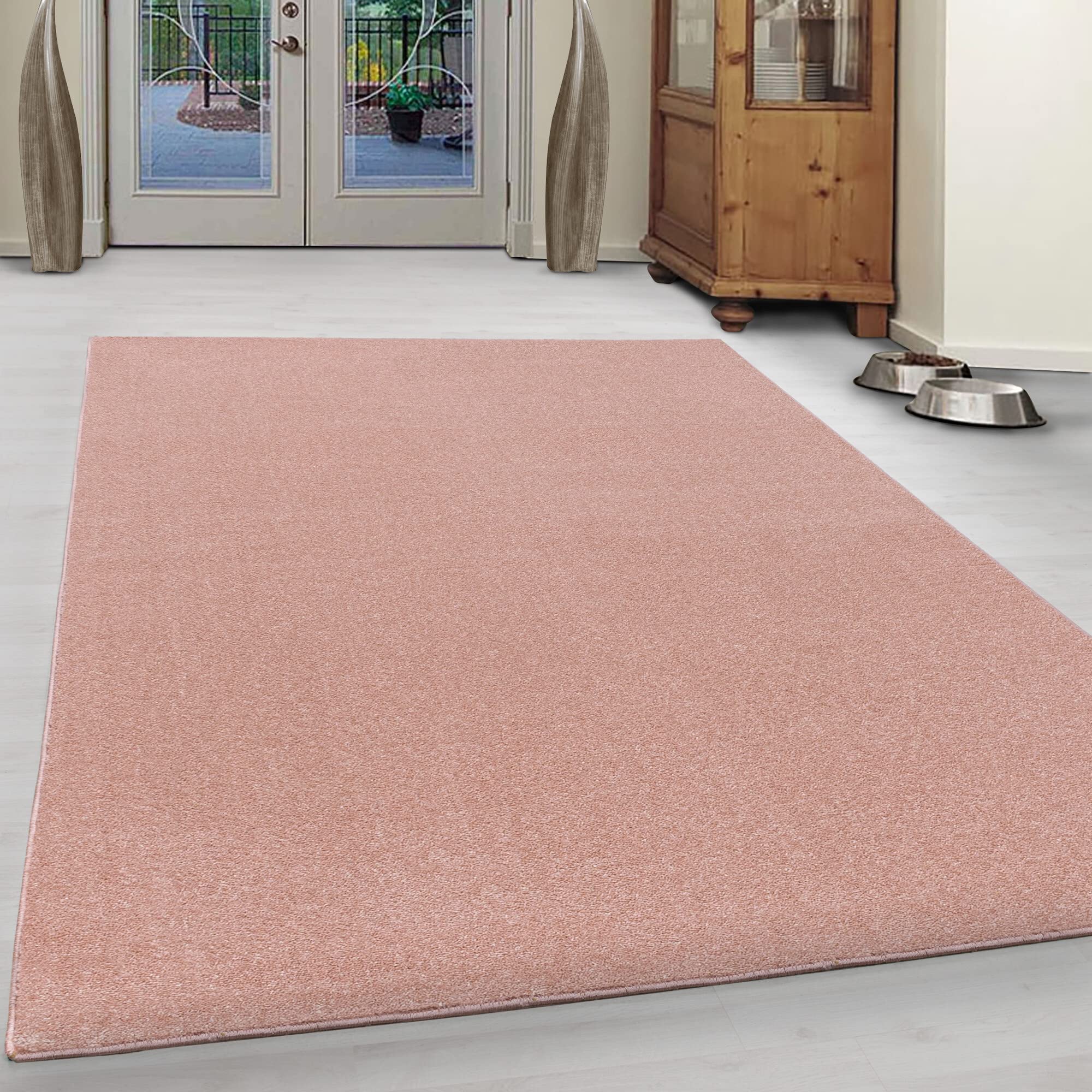 Giantore Plain Short Pile Rug Living Room Bedroom Flat Pile Rug