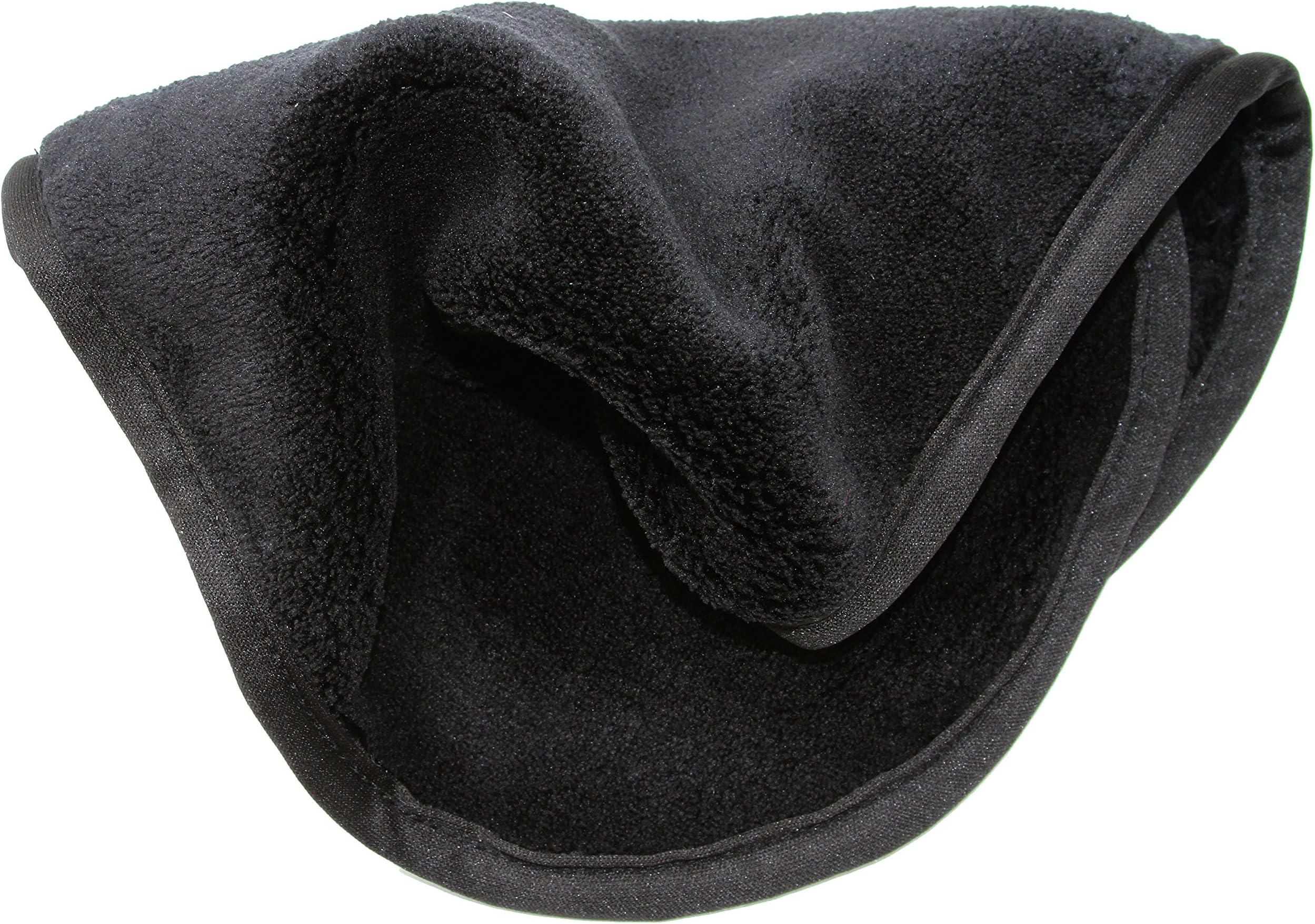 BLACK CHEM-FREE Makeup Remover - Facial Cleansing Cloth - Chemical Free - Natural Makeup Remover-Works with Warm Water - Waterproof Mascara Remover - Perfect for Sensitive Skin