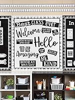 Vista 3 de Teacher Created Resources Puntos pintados blancos sobre borde laminado recto negro (TCR8911)