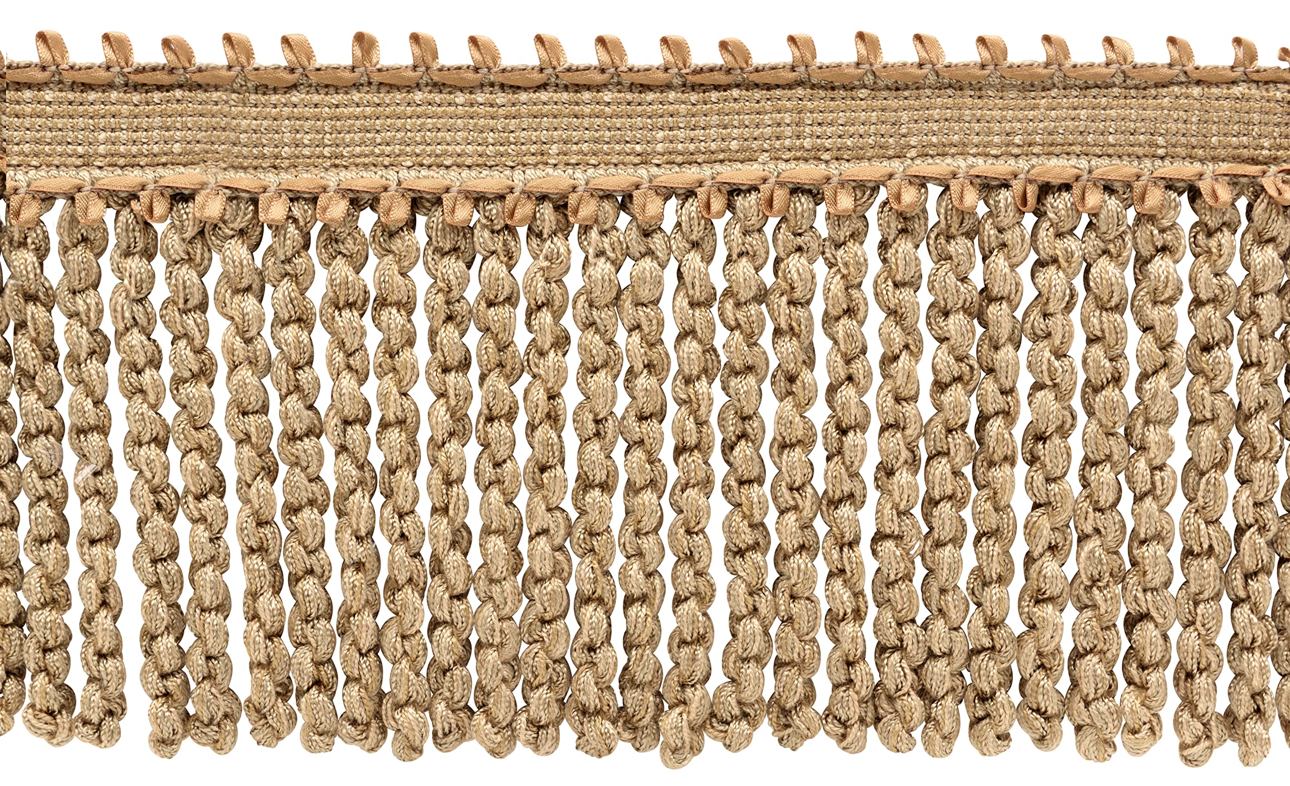 Frange contemporaine lingot BFHR4 pour réparer finitions textiles usées beige 11,5m