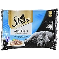 Sheba - Filettini in Salsa per Gatti Adulti, Cibo Umido per Gatti