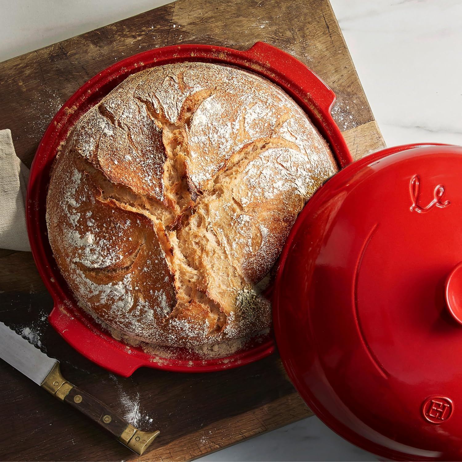 Emile Henry Bread Cloche | Burgundy