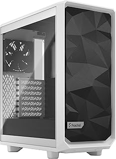 Fractal Design Meshify 2 Compact White ATX Flexible High-Airflow Tempered Glass Window Mid Tower Computer Case